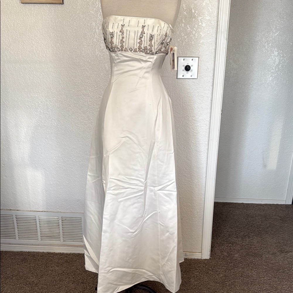 NWT vintage Jessica McClintock Elegant White wedding gown bridal Dress